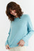 Powder-Blue Cashmere Boxy Sweater