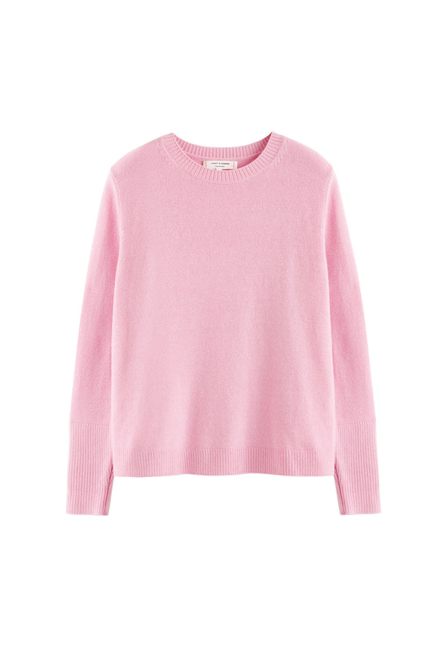 Candy-Pink Cashmere Boxy Sweater image 2
