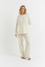 Cream Cloud Cashmere Slouchy Sweater