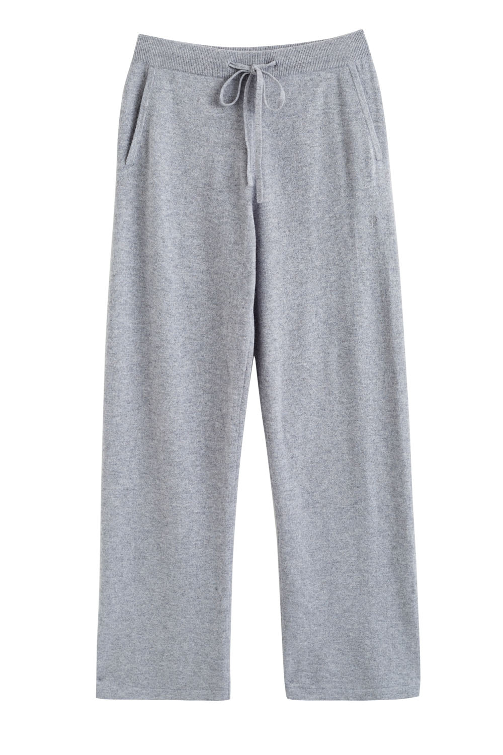 Grey-Marl Cashmere Wide-Leg Pants – Chinti & Parker UK