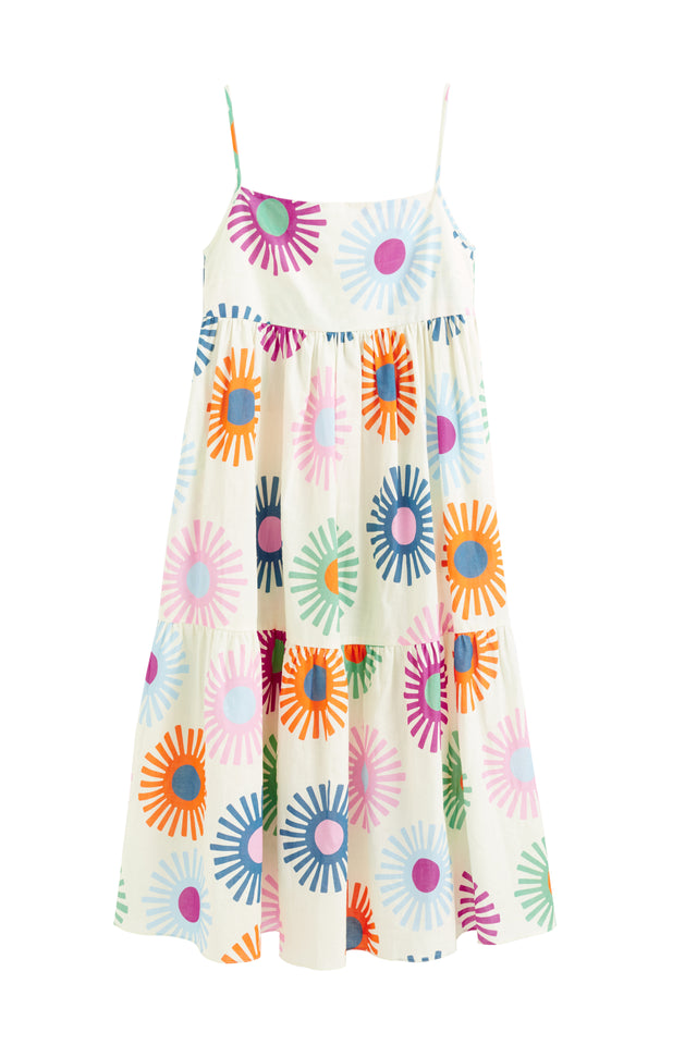Cream Linen-Cotton Soleil Sun Dress image 2