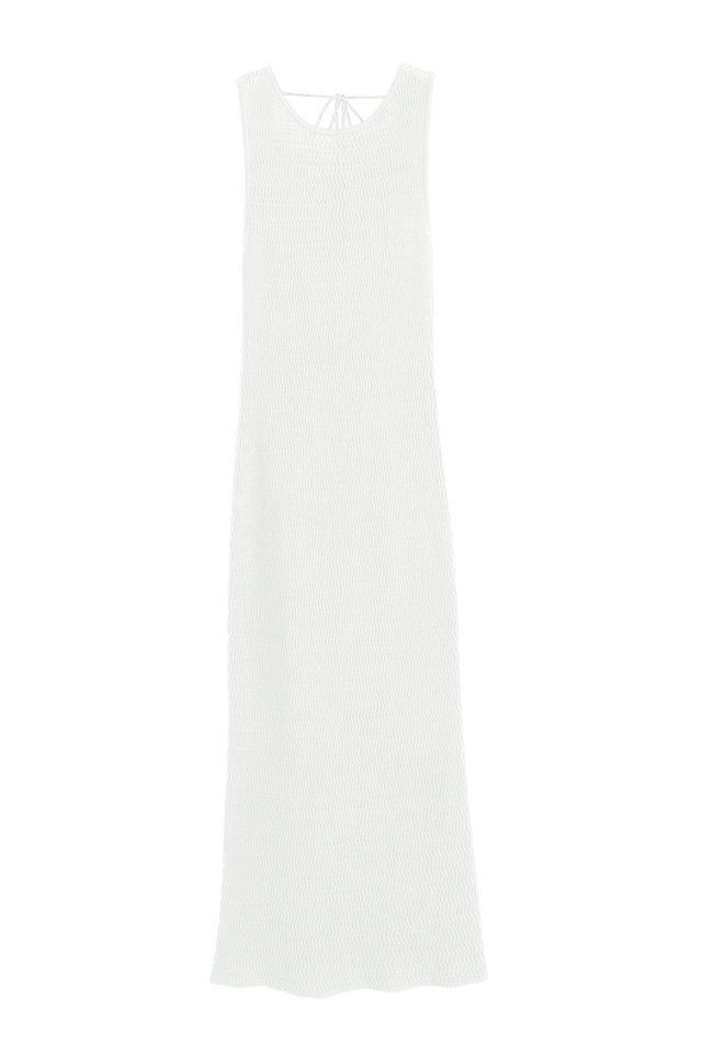 Cream Linen-Cotton Ibiza Dress image 2