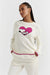 Cream Wool-Cashmere Snoopy Love Sweater