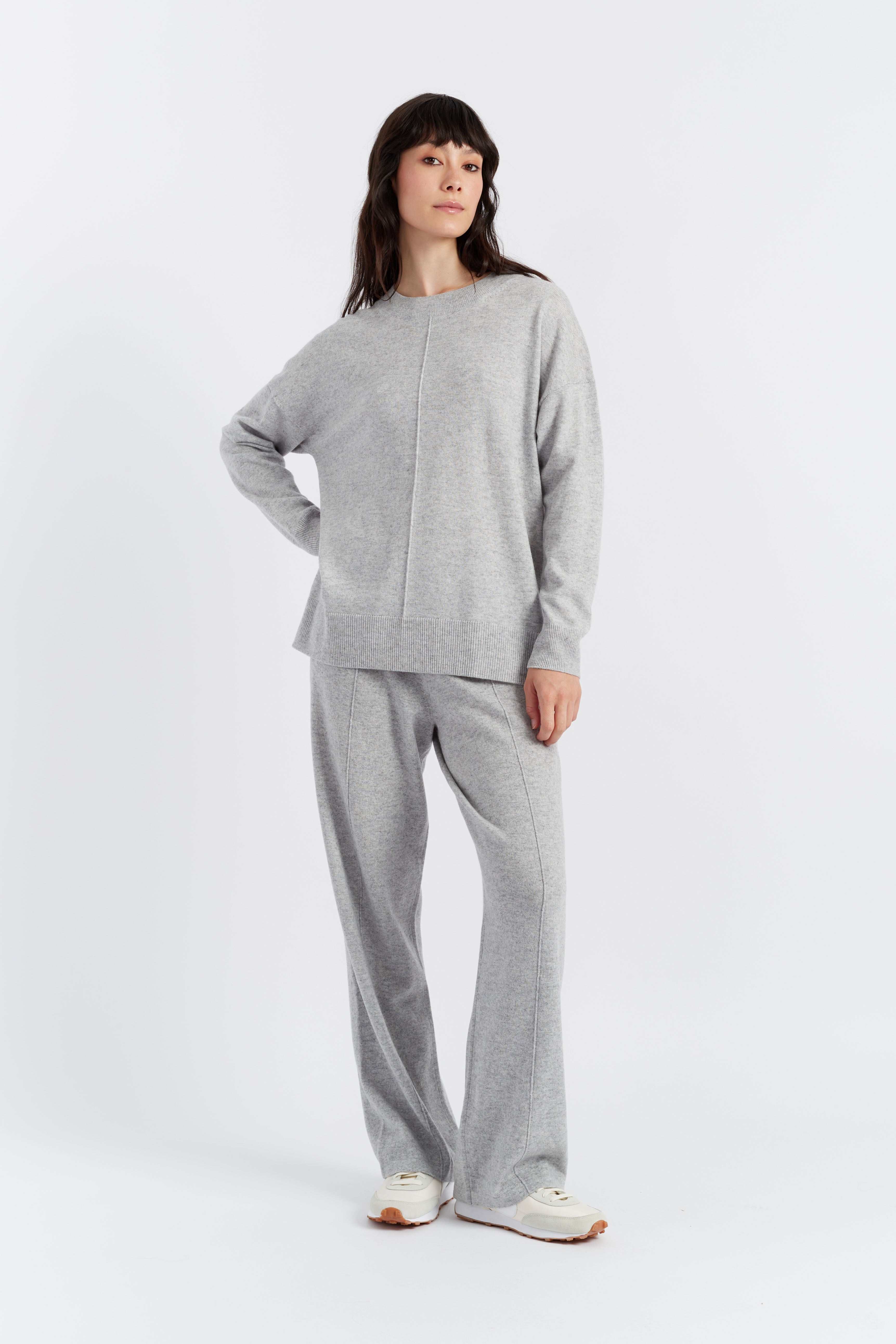 Blue Cotton-Cashmere Dress
