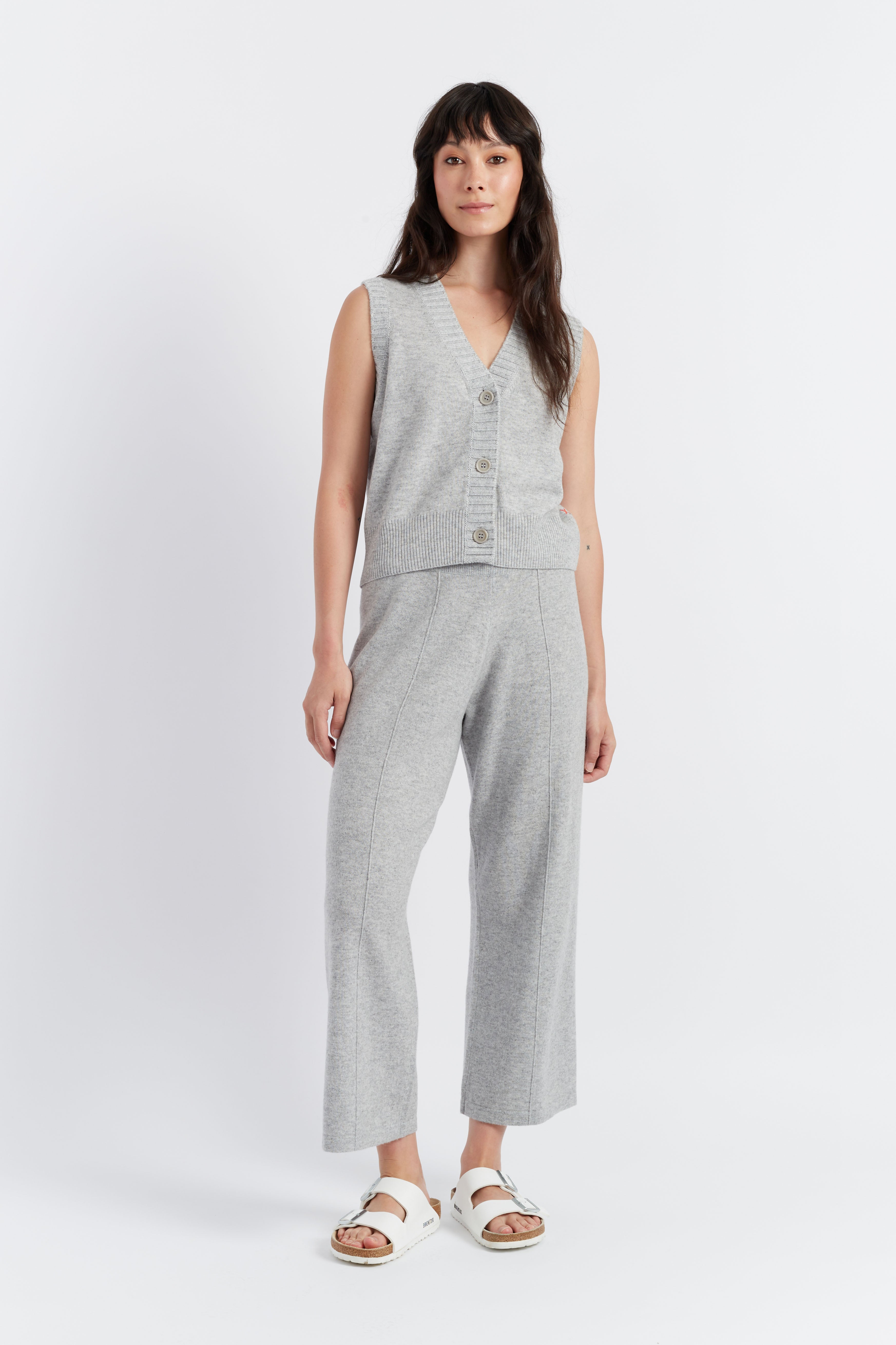 Blue Cotton-Cashmere Dress