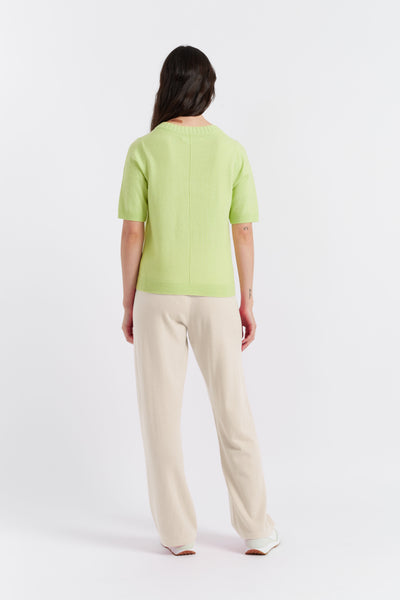 yellow-wool-cashmere-v-neck-t-shirt