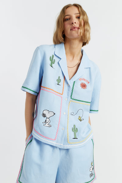 blue-linen-cotton-peanuts-vacation-shirt