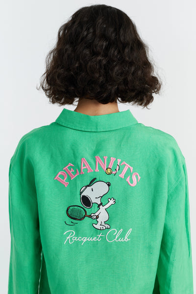 green-linen-cotton-peanuts-racquet-club-shirt