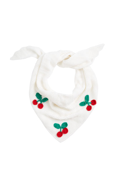 Cream Cotton Cherry Bandana