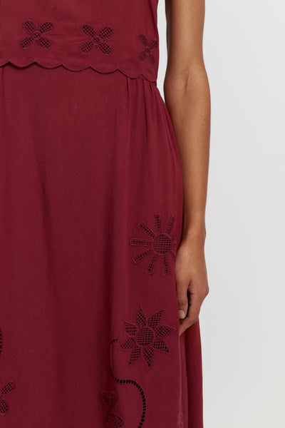 Sienna Linen-Blend Broderie Summer Dress