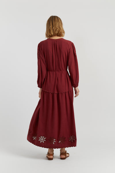 Sienna Linen-Blend Broderie Dress