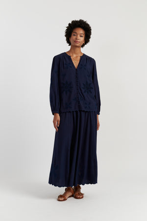 navy-broderie-linen-skirt