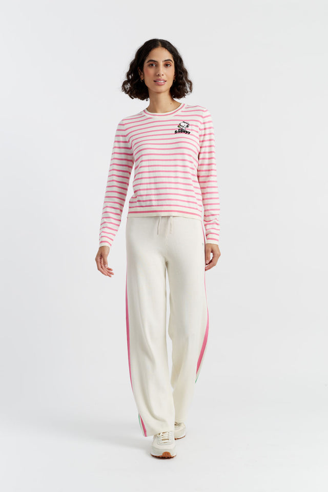 Pink Cotton Peanuts Racquet Club Sweater image 3