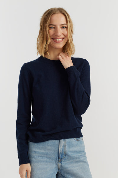 Navy Air Pure Cashmere Sweater