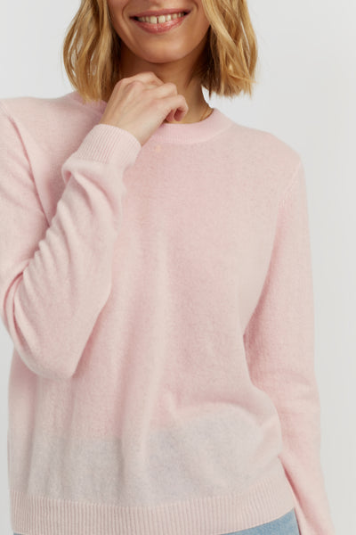 Soft-Pink Air Pure Cashmere Sweater