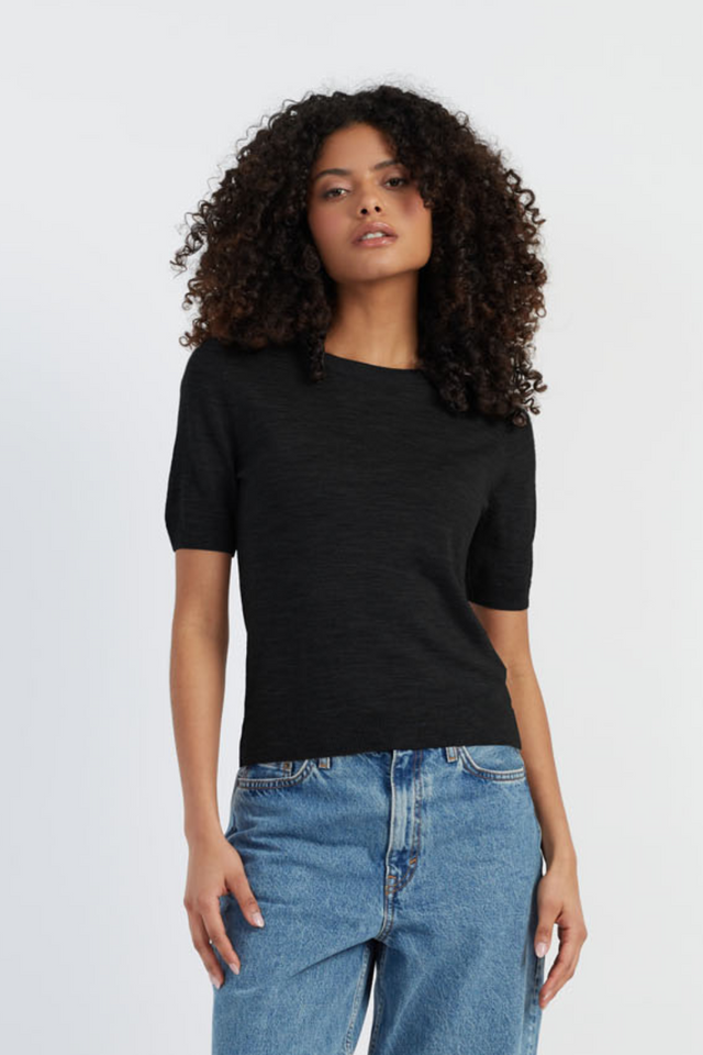 Black Pure Merino T-shirt image 1