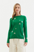 Green Wool-Cashmere Star Sweater