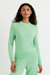 Mint-Green Wool-Cashmere Cropped Sweater