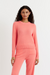 Coral Cloud Cashmere Cropped Sweater