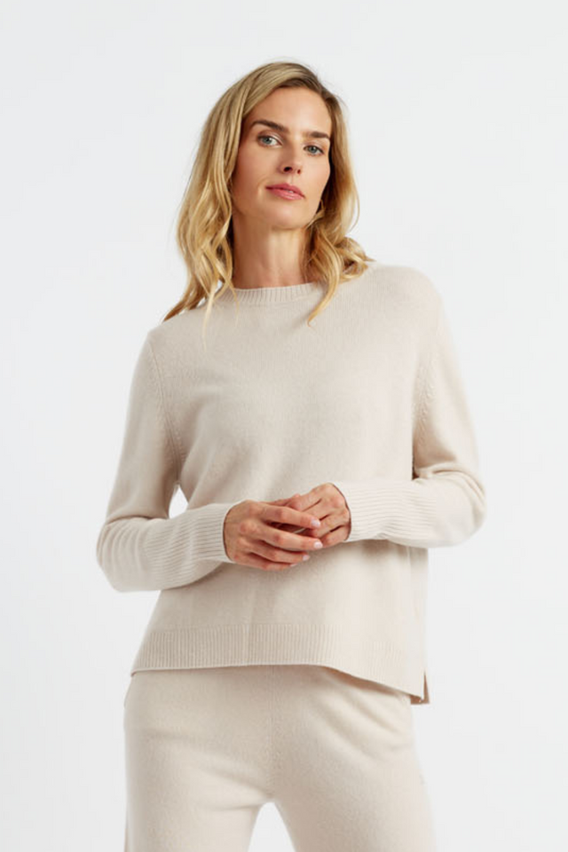 Bone Pure Cashmere Boxy Sweater image 1