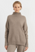 Soft-Truffle Cashmere Rollneck Sweater