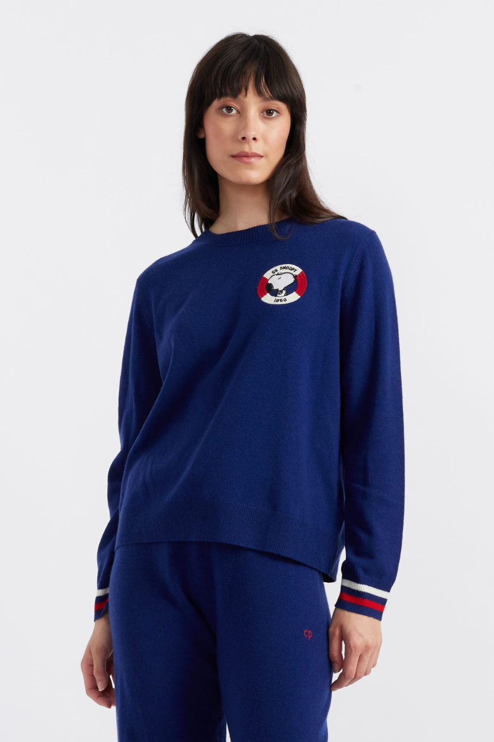 Blue Cotton-Cashmere Dress