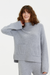 Grey Pure Cashmere Patch Pocket Sweater