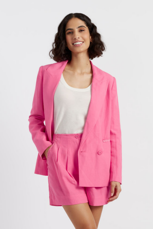 Rose Tencel-Linen Blazer image 6