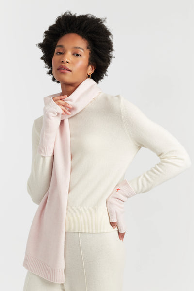 pink-melange-wool-cashmere-fingerless-gloves