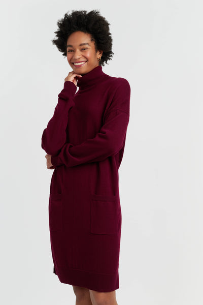 claret-wool-cashmere-mini-rollneck-dress