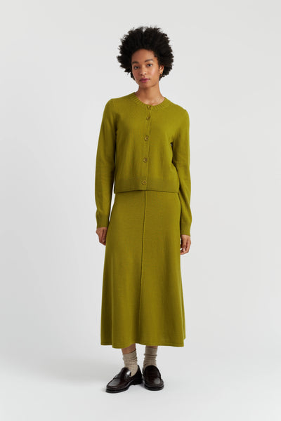 olive-wool-cashmere-crew-neck-cardigan