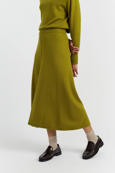olive-wool-cashmere-midi-skirt