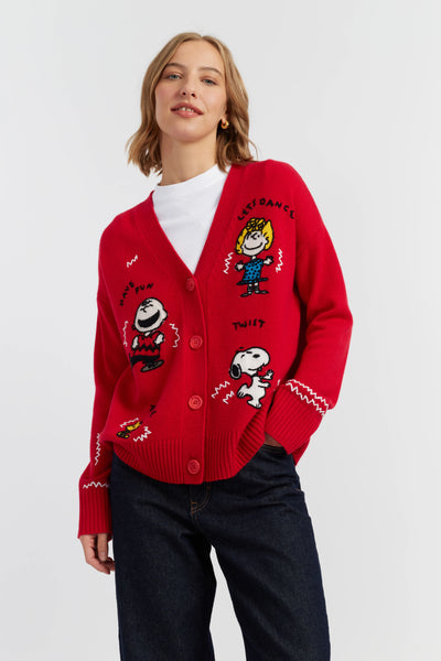 velvet-red-wool-cashmere-peanuts-dancing-cardigan