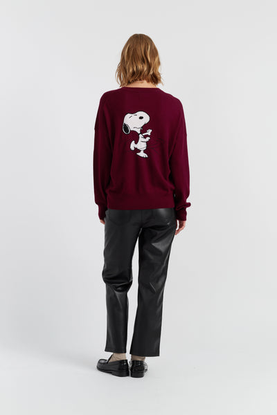 claret-wool-cashmere-dancing-snoopy-sweater