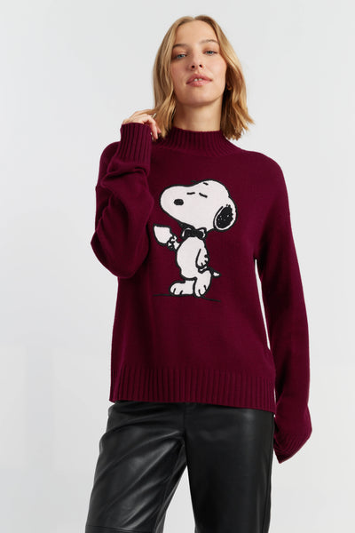 claret-wool-cashmere-tea-time-snoopy-sweater