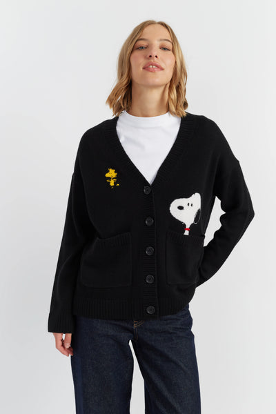 black-wool-cashmere-snoopy-peek-pocket-cardigan
