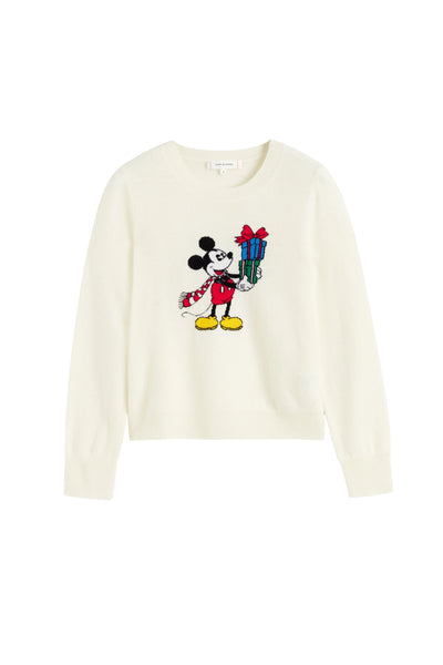 Cream Wool-Cashmere The Gift Of Mickey Sweater