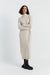 Light-Oatmeal Wool-Cashmere Rollneck Dress