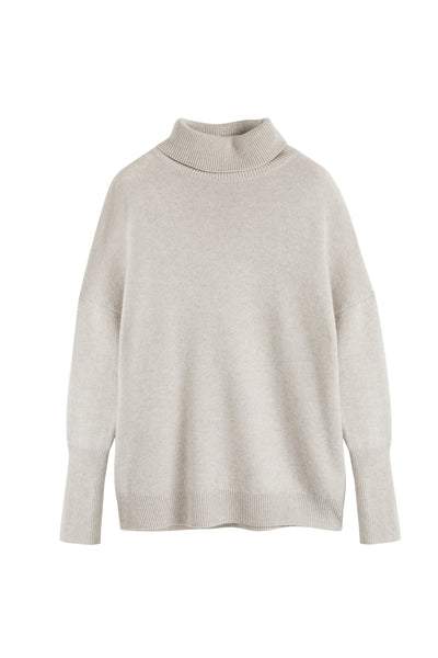 Chinchilla Pure Cashmere Rollneck Sweater