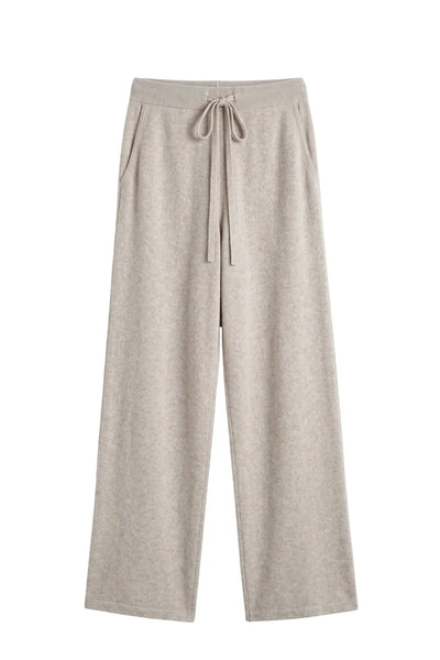 Chinchilla Pure Cashmere Wide Leg Track Pants