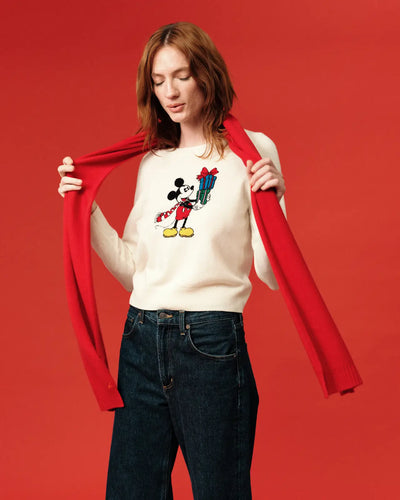 Cream Wool-Cashmere The Gift Of Mickey Sweater