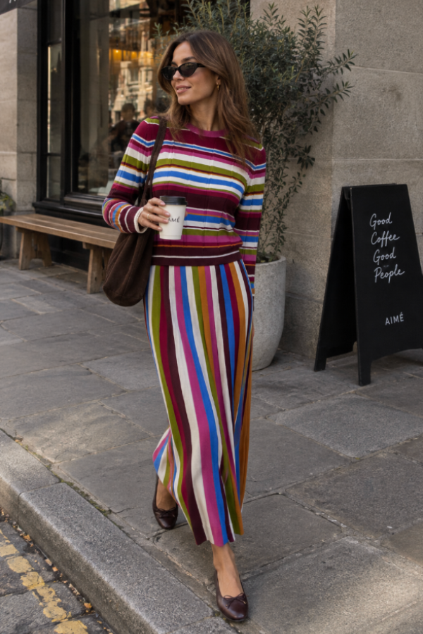Multi Merino Stripe Sweater