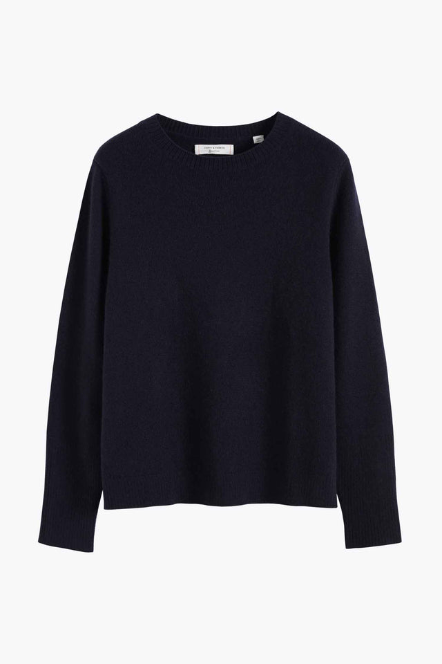 Navy Cashmere Boxy Sweater – Chinti & Parker UK