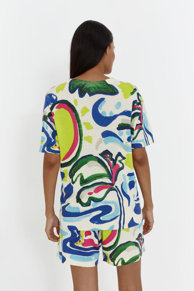 Sample Multicoloured Wool-Cashmere Paradise T-Shirt image 3