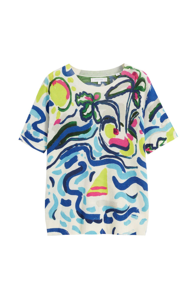 Sample Multicoloured Wool-Cashmere Paradise T-Shirt image 2