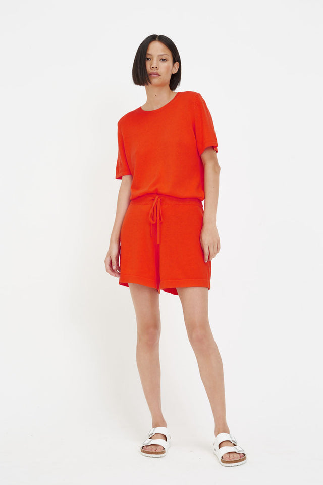 Sample Orange Cotton-Cashmere T-Shirt image 1