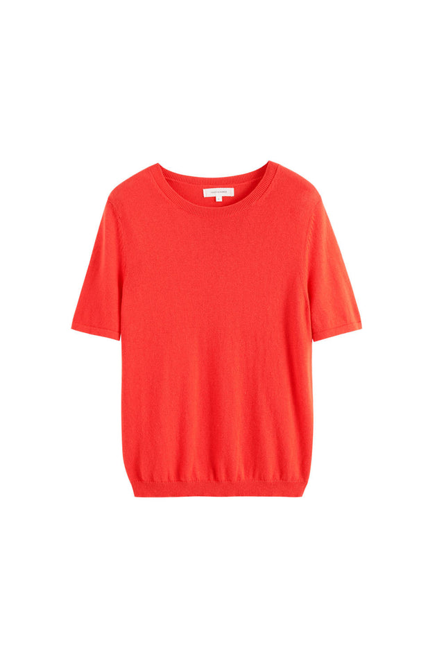 Sample Orange Cotton-Cashmere T-Shirt image 2